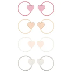 8 HÅRELASTIKKER M/HJERTER