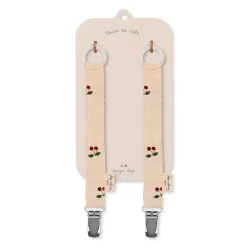 2 PACK PACIFIER STRAP | CHERRY