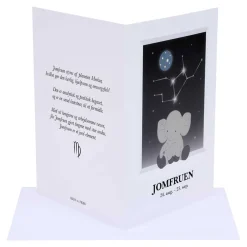 A6 DOBBELTKORT M/STJERNETEGN | JOMFRUEN