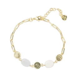 AESTHETIC BLUE LACE AGATE MOONSTONE BRACELET