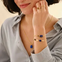 AESTHETIC LAPIS LAZULI TIGER EYE BRACELET