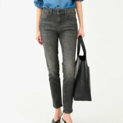 ALEXA CROPPED JEANS WASH WESTPORT BLACK | GREY