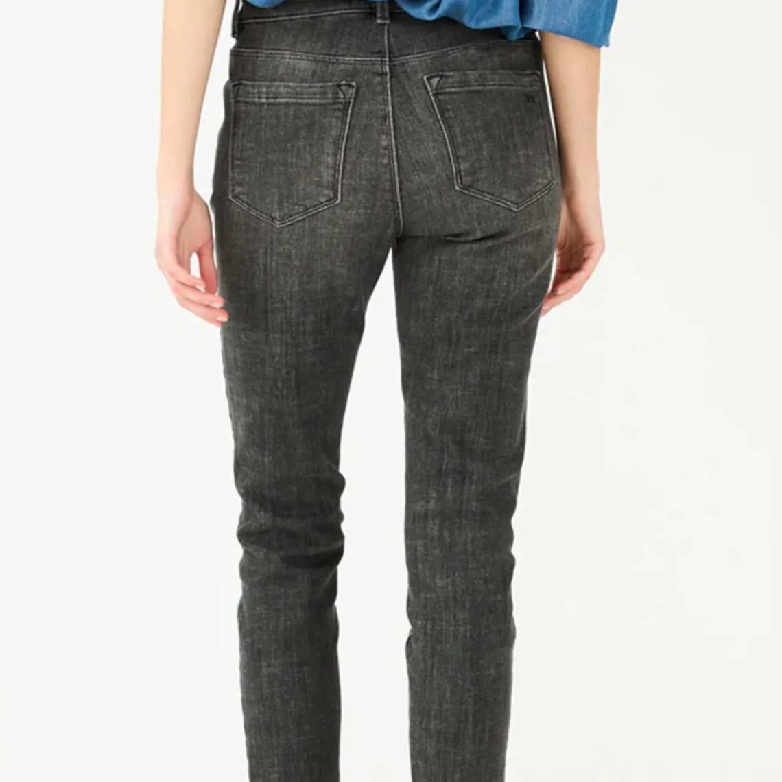 ALEXA CROPPED JEANS WASH WESTPORT BLACK | GREY