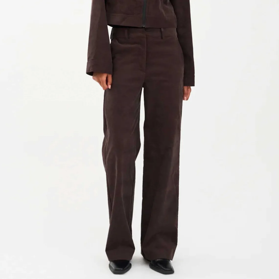 ALICE WIDE CORD PANTS | EXPRESSO BROWN