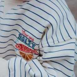 AMIO SWEAT SHIRT | CAPTAINS BLUE/ANTIQUE WHITE