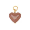 AMORE HEART PENDANT | FG/CARAMEL