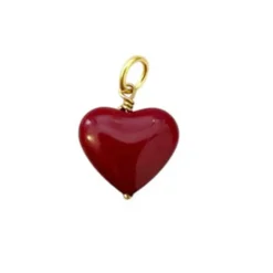 AMORE HEART PENDANT | FG/WINE