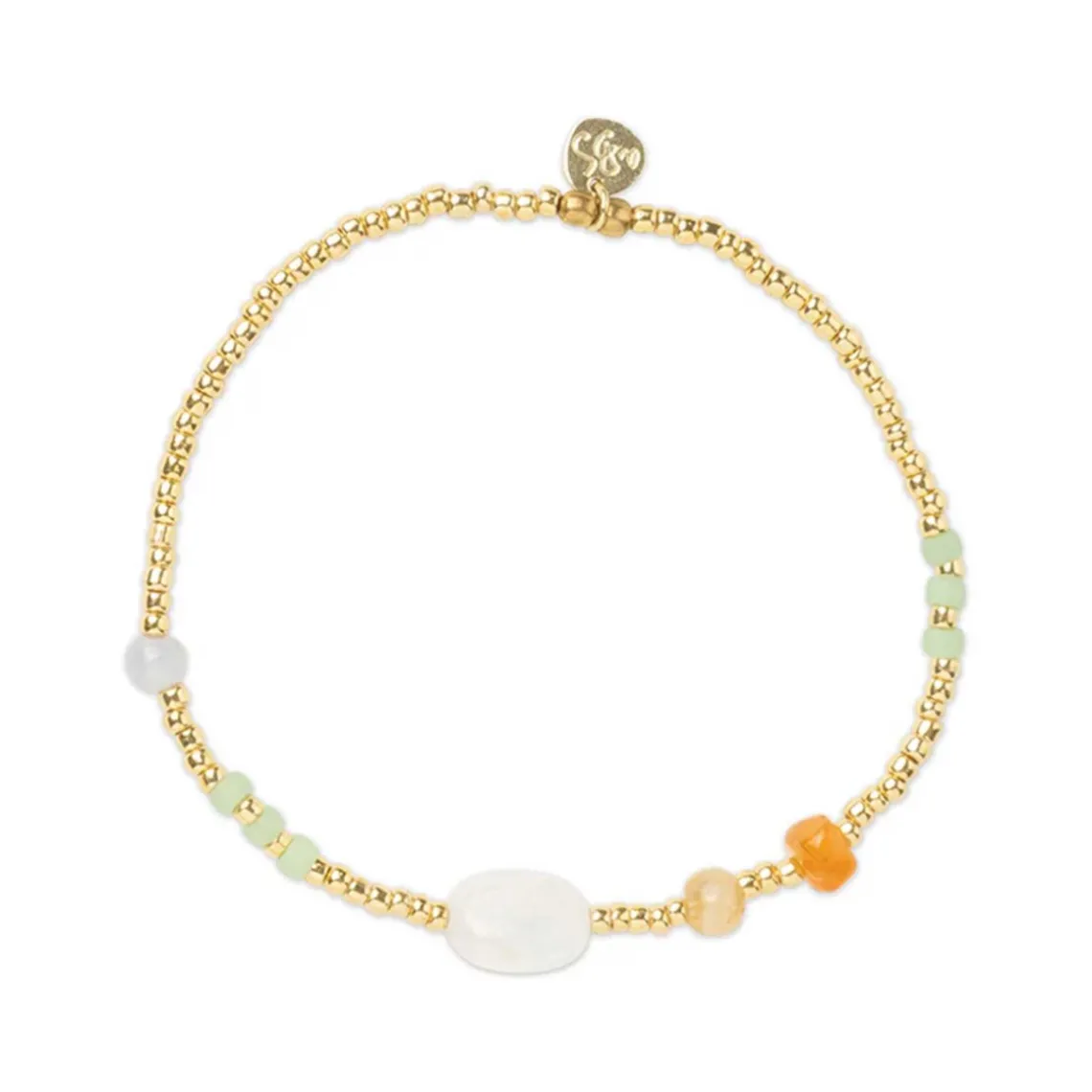 AMUSE MOONSTONE GEMSTONE MIX BRACELET