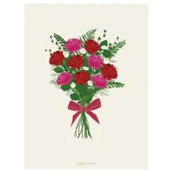 ANLEDNINGSKORT A6 | BOUQUET OF ROSES