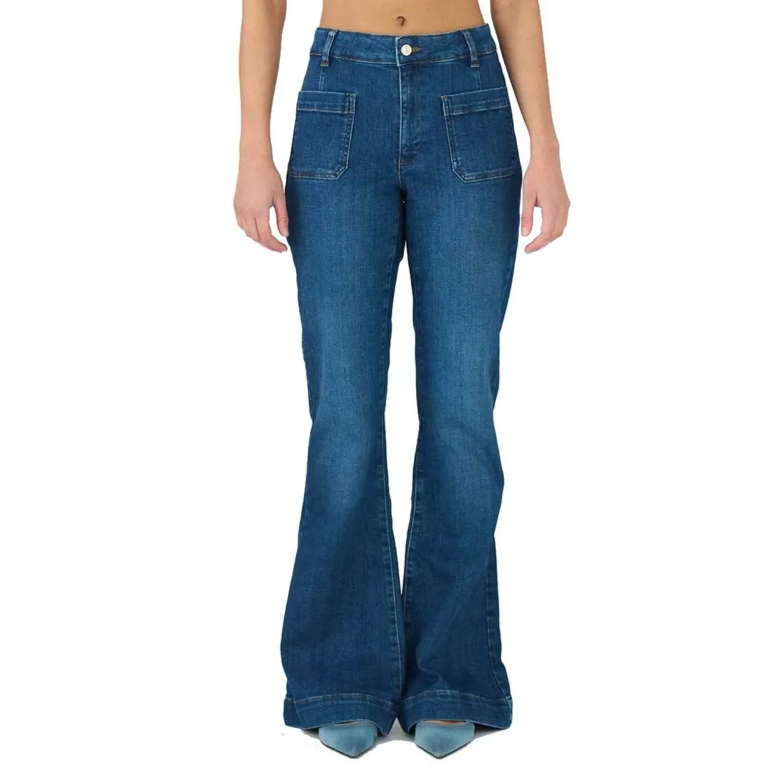 ANN CHARLOTTE JEANS WASH CAMDEN | DENIM BLUE