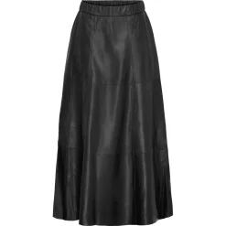 A-SHAPE LONG SKIRT | BLACK