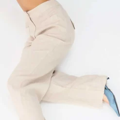 AUGUSTA 70'S LINEN BUKSER | STONE BEIGE