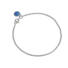 BALL CHAIN ARMBÅND | SØLV M/CORNFLOWER