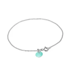 BALL CHAIN ARMBÅND | SØLV M/COOL MINT