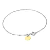 BALL CHAIN ARMBÅND | SØLV M/LIGHT YELLOW
