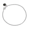BALL CHAIN ARMBÅND | SØLV M/SORT