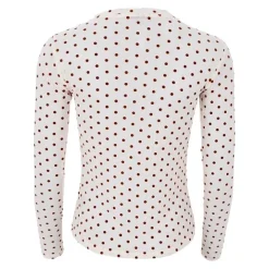 BCJENNIE DOTTED MESH BLOUSE | CREAM