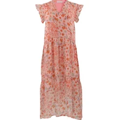 BEA LONG FLOWERPRINT DRESS | PINK FLOWER