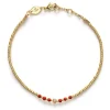 BEAD & GEM BRACELET | CORAIL