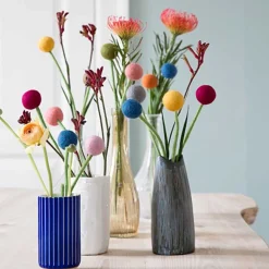 BLOMST LILLE Ø2CM - 30CM | MØRK RØD