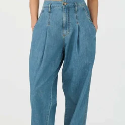 BOA PLEAT JEANS WASH BRISTOL | DENIM BLUE