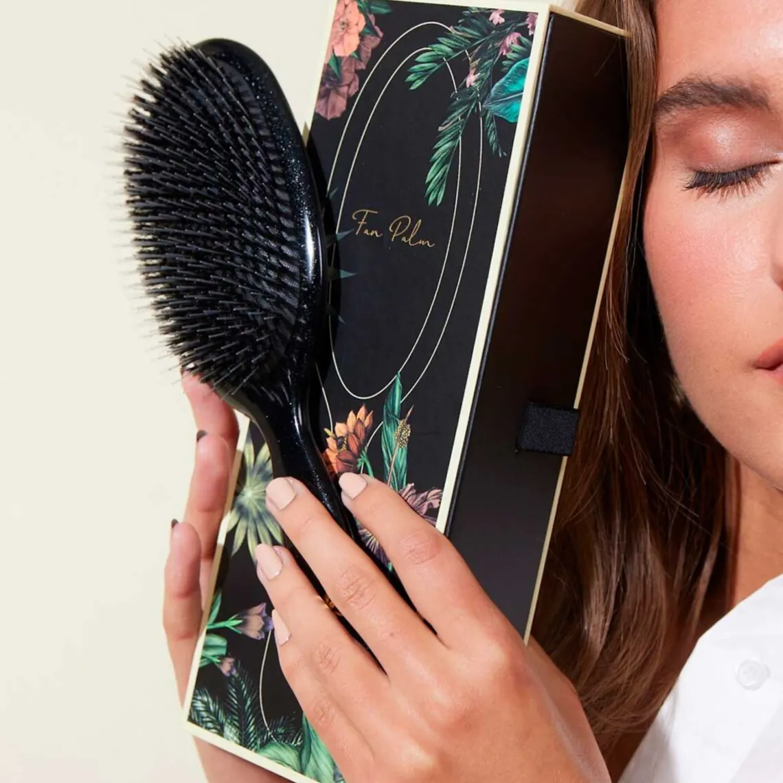 BOAR HÅRBØRSTE LARGE | STARDUST BLACK