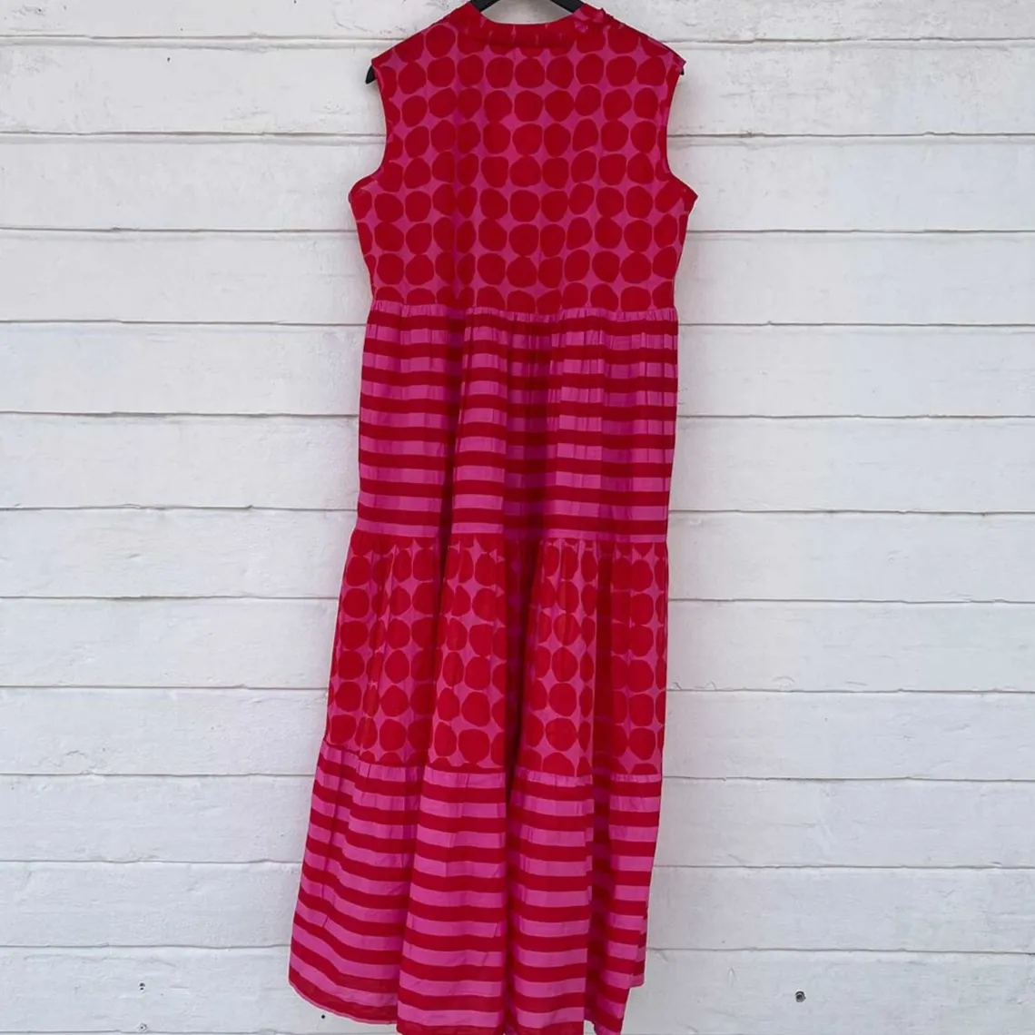 BOLOGNE DRESS | RØD/PINK