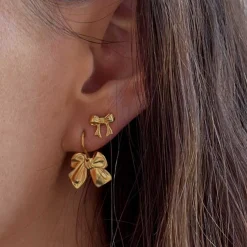 BOW PETITE ØRESTIKKERE | FORGYLDT