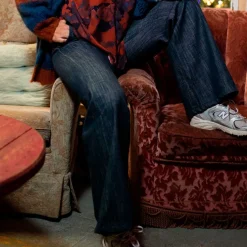 BOX BUKSER | NAVY DENIM