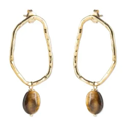 BRAVERY TIGER EYE EARRINGS