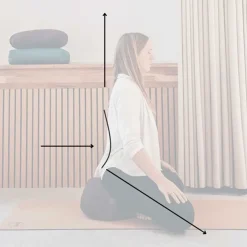 CALM CRESCENT MEDITATION CUSHION | NATURAL