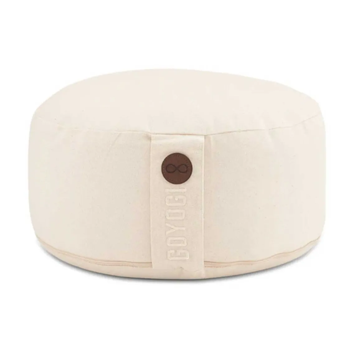 CALM ORGANIC COTTON ROUND MEDITATION CUSHION | NATURAL