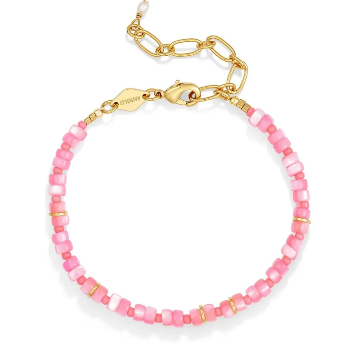 CALYPSO ARMBÅND - FLAMINGO PINK | FORGYLDT