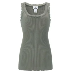 CAMISOLE W/LACE | ARMY