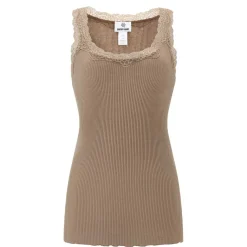 CAMISOLE W/LACE | DARK TAUPE