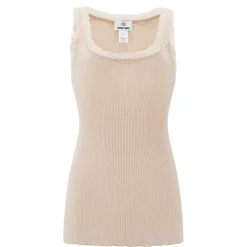CAMISOLE W/LACE | LATTE