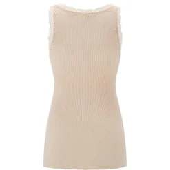 CAMISOLE W/LACE | LATTE