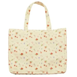 CANVAS TOTEBAG STOR - ROSES & SHELL