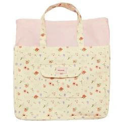 CANVAS TOTEBAG STOR - ROSES & SHELL