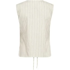 CARINA TIE VEST | ECRU