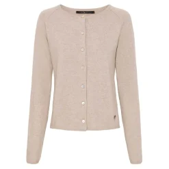 CASHMERE CARDIGAN | OAT BEIGE MELANGE
