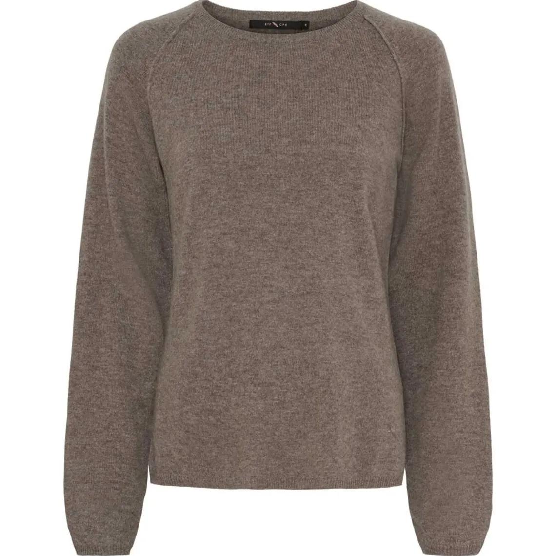 CASHMERE PULLOVER | ASH BROWN MELANGE