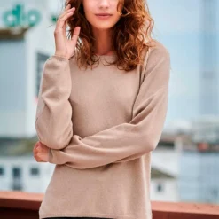 CASHMERE PULLOVER | SATIN BEIGE