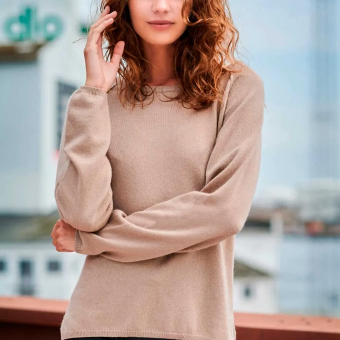 CASHMERE PULLOVER | SATIN BEIGE