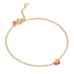 CHERRY ARMBÅND FORGYLDT | RED