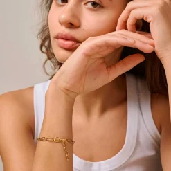 CHUNKY CHARM ARMBÅND | FORGYLDT