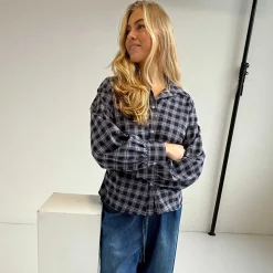 COCO CHECK SHIRT | BLUE CHECK