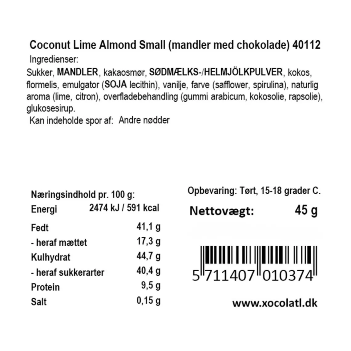 COCONUT LIME ALMOND SMALL