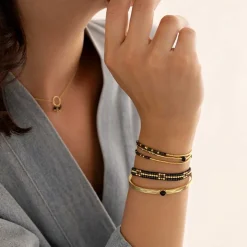 COMPETENT BLACK ONYX ARMBÅND