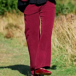 CORA BOX FLØJLSBUKSER | WINE